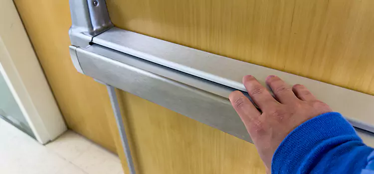 Installing a Push Bar on a Door Fredericksburg